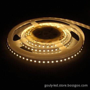 SMD 3528 120-LEDs/m Strip, Non-water-/Water-resistant, White PCB Board for Car Lighting